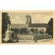 carte postale ancienne 76 HERMANVILLE. L'Eglise et Cimetière animation