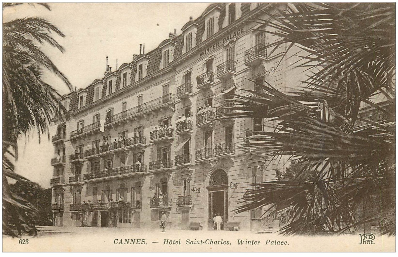 carte postale ancienne 06 CANNES. Hôtel Saint-Charles 623