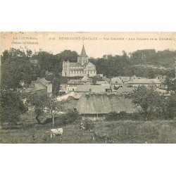 carte postale ancienne 76 HERICOURT-EN-CAUX. Vaches aux Prés aux Sources de Durdent 1906