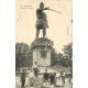 76 HARFLEUR. Statue de Couchy superbe animation vers 1911