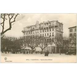 carte postale ancienne 06 CANNES. Hôtel Spmendid