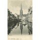 carte postale ancienne 76 HARFLEUR. Eglise et la Lézarde