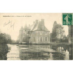 carte postale ancienne 76 IMBLEVILLE. Château de Folleville 1910