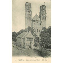 carte postale ancienne 76 JUMIEGES. Entrée Abbaye 1910