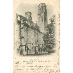 carte postale ancienne 76 JUMIEGES. Ruines Eglise 1902