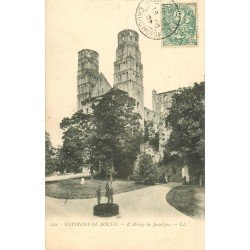 carte postale ancienne 76 JUMIEGES. Abbaye 1907
