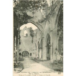 carte postale ancienne 76 JUMIEGES. Abbaye Nef