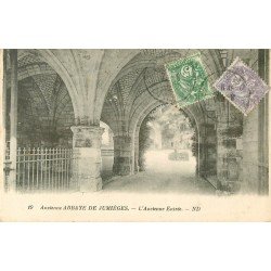 carte postale ancienne 76 JUMIEGES. Abbaye ancienne Entrée