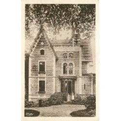 carte postale ancienne 76 LA CHAPELLE-SUR-DUN. Chalet du Bel Event animation sutr le Perron