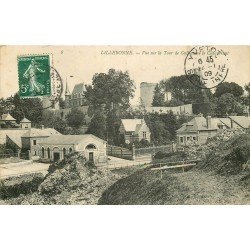 carte postale ancienne 76 LILLEBONNE. Tour Guillame le Conquérant 1909