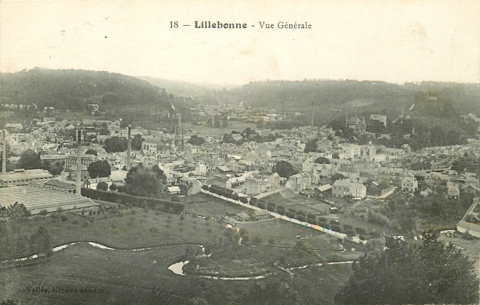 carte postale ancienne 76 LILLEBONNE. Vue générale