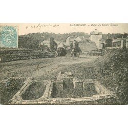 carte postale ancienne 76 LILLEBONNE. Ruines Théâtre Romain 1906