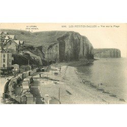 carte postale ancienne 76 LES PETITES DALLES. La Plage
