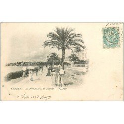 carte postale ancienne 06 CANNES. La Promenade de la Croisette 1903