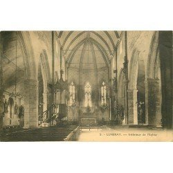 carte postale ancienne 76 LUNERAY. L'Eglise 1945