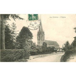 carte postale ancienne 76 LUNERAY. L'Eglise 1907