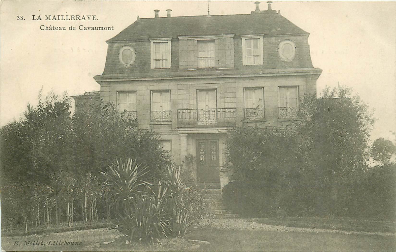 carte postale ancienne 76 LA MAILLERAYE. Château de Cavaumont