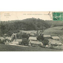 carte postale ancienne 76 LE BEC-DE-MORTAGNE. Vue générale 1909 carte déliassée...rien de méchant.