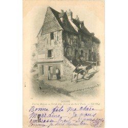 carte postale ancienne 76 DIEPPE. Maisons du Petit Paris au Pollet 1902