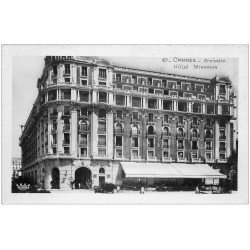 carte postale ancienne 06 CANNES. La Promenade de la Croisette Hôtel Miramar. Carte Photo émaollographie