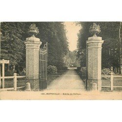 carte postale ancienne 76 MOTTEVILLE. Entrée du Château