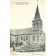 carte postale ancienne 76 MANNEVILLETTE. Eglise et Cimetière animés