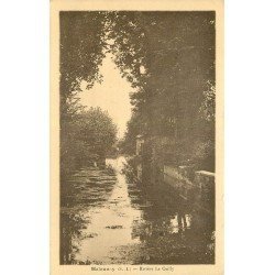 carte postale ancienne 76 MALAUNAY. Rivière Le Cailly 1949
