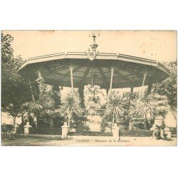 carte postale ancienne 06 CANNES. Le Kiosque de Musique. Carte Pionnière vers 1900