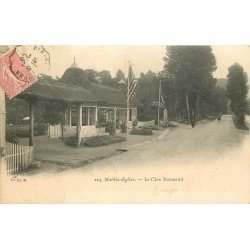 carte postale ancienne 76 MARTIN-EGLISE. Auberge du Clos Normand 1906