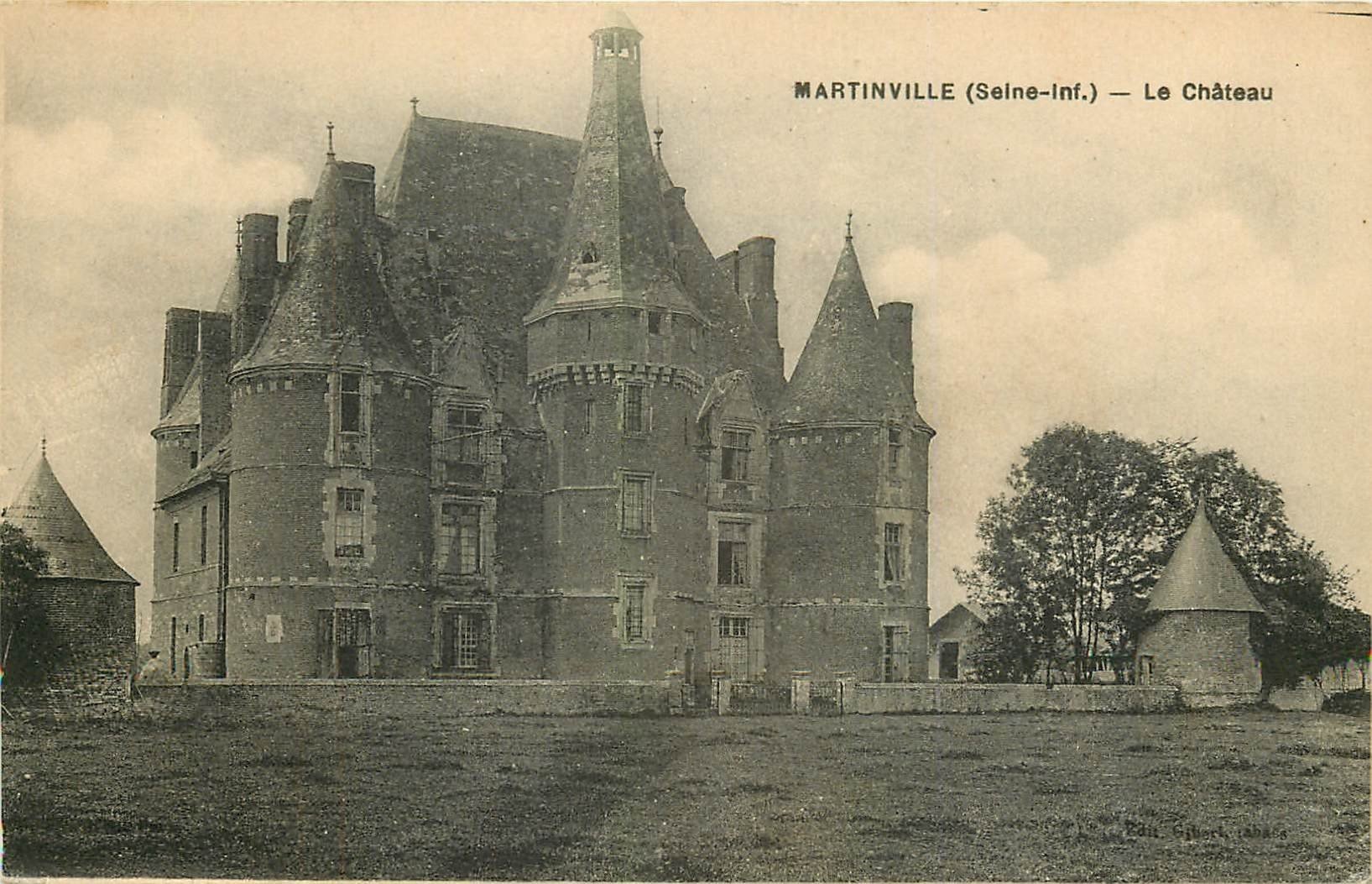 carte postale ancienne 76 MARTAINVILLE. Le Château