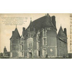 carte postale ancienne 76 MARTAINVILLE-EPREVILLE. Château avec employé 1917