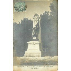 carte postale ancienne 76 MAROMME. Monument Soldats morts pour la Patrie 1905
