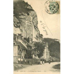 carte postale ancienne 76 ORIVAL. Le Hameau des Roches 1910