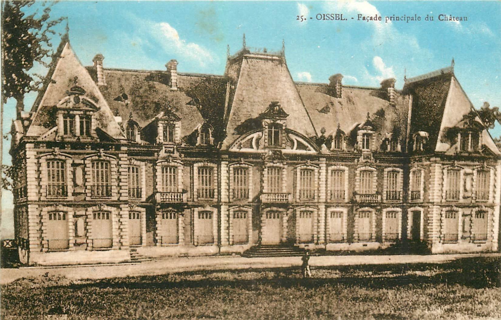 carte postale ancienne 76 OISSEL. Château 1930