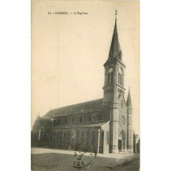 carte postale ancienne 76 OISSEL. L'Eglise 1917