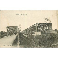 carte postale ancienne 76 OISSEL. Les Deux Ponts