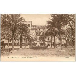 carte postale ancienne 06 CANNES. Le Square Brougham