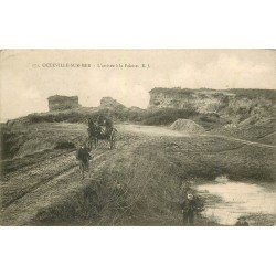 76 OCTEVILLE-SUR-MER. Arrivée attelage à la Falaise 1905