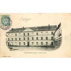 carte postale ancienne 76 NEUFCHATEL-EN-BRAY. Hôtel de Ville 1907