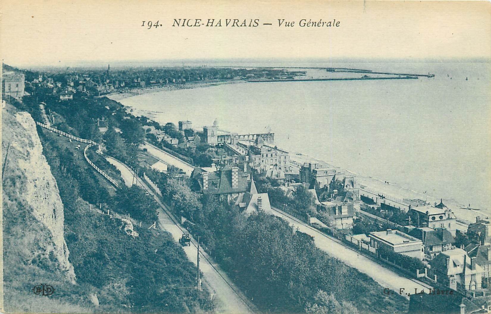 carte postale ancienne 76 NICE-HAVRAIS. Vue générale