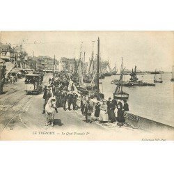 carte postale ancienne 76 LE TREPORT. Quai François Ier 1904