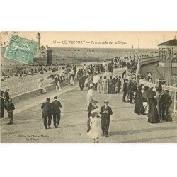 76 LE TREPORT. Promenade sur la Digue 1921