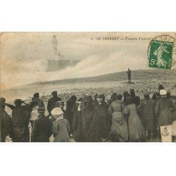 carte postale ancienne 76 LE TREPORT. Tempête d'équine 1912