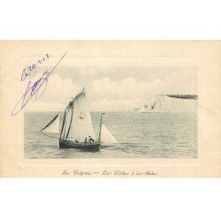 carte postale ancienne 76 LE TREPORT. La Pêche à la Sole 1912