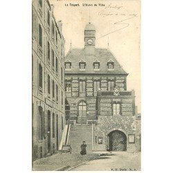 carte postale ancienne 76 LE TREPORT. Hôtel de Ville 1903. Timbres 2 et 3 centimes
