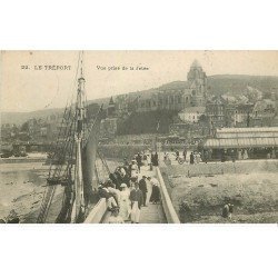carte postale ancienne 76 LE TREPORT. Vue prise de la Jetée 1907
