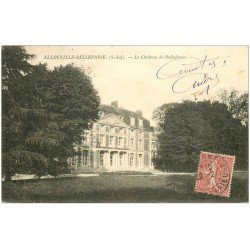 carte postale ancienne 76 ALLOUVILLE-BELLEFOSSE. Le Château 1907
