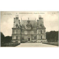 carte postale ancienne 76 ANGERVILLE-BAILLEUL. Façade Château