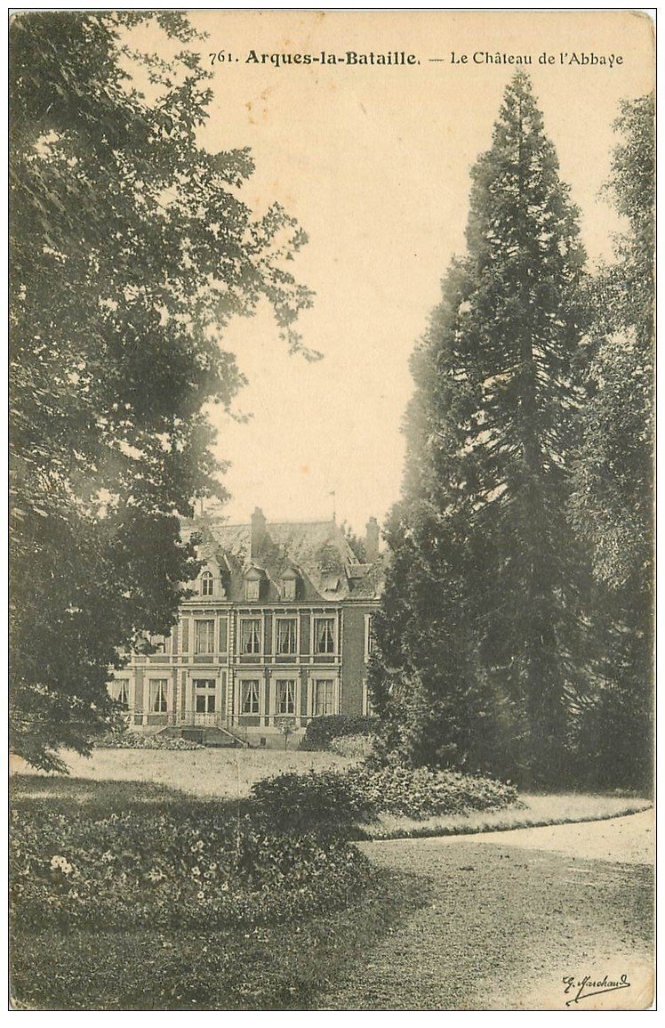 carte postale ancienne 76 ARQUES-LA-BATAILLE. Château de l'Abbaye