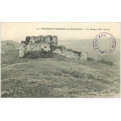 carte postale ancienne 76 ARQUES-LA-BATAILLE. Château le Donjon 22